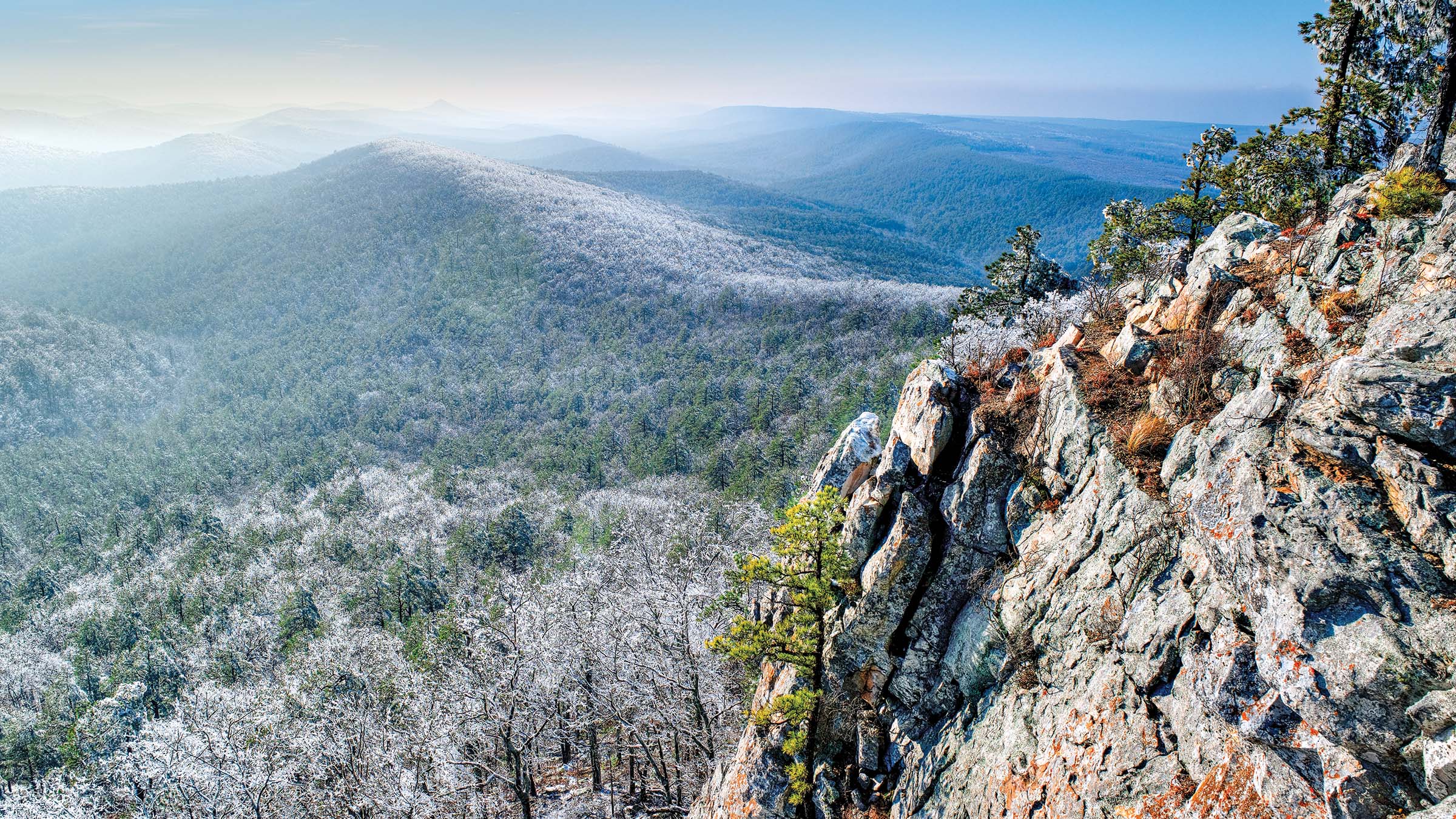 Ouachita trail mountain view